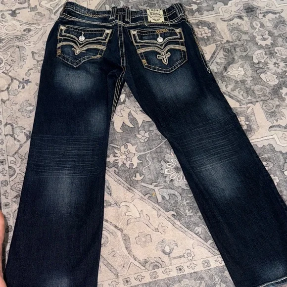 Men’s rock revival Pablo 36 x 30 jeans - Picture 2 of 10